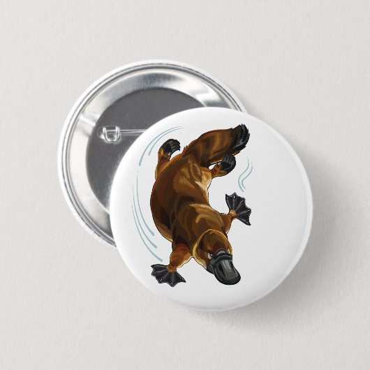 Badge Rond 5 Cm ornithorynque (Devant & derrière)