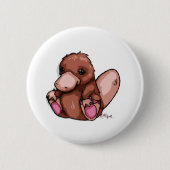 Badge Rond 5 Cm Ornithorynque (Devant)