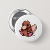 Badge Rond 5 Cm Ornithorynque (Devant & derrière)
