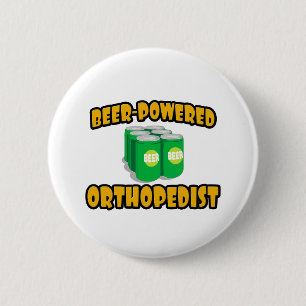 Badge Rond 5 Cm Orthopédiste à bière