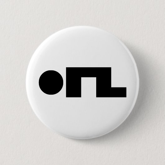 Badge Rond 5 Cm ORZ Emoticon Kaomoji Emoji (Devant)