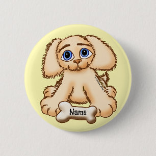 Badge Rond 5 Cm Os à chien