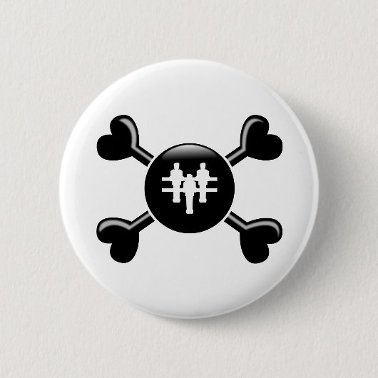 Badge Rond 5 Cm Os croisés Foosball (Devant)