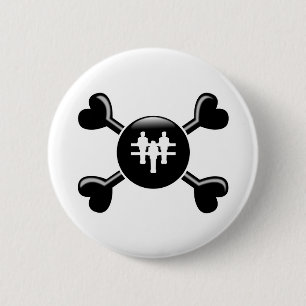 Badge Rond 5 Cm Os croisés Foosball