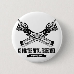 Badge Rond 5 Cm Os de Maloik (ver noir.)