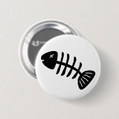 Badge Rond 5 Cm Os de poissons (Devant & derrière)