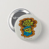 Badge Rond 5 Cm Oscar le Grognon | Psychedelique (Devant & derrière)