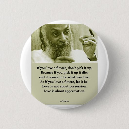 Badge Rond 5 Cm Osho (Devant)
