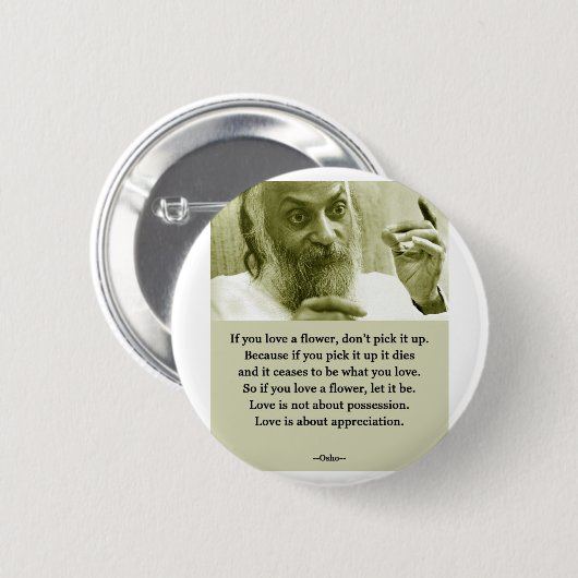 Badge Rond 5 Cm Osho (Devant & derrière)