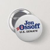 Badge Rond 5 Cm Ossoff 2026 Démocrate (Devant & derrière)