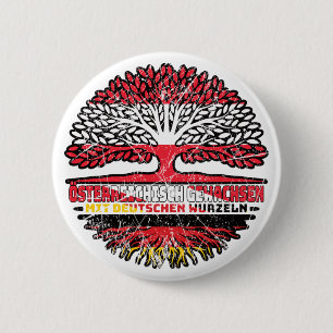 Badge Rond 5 Cm Österreich Österreichisch Deutsch Deutschland Baum