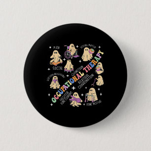 Badge Rond 5 Cm Ot ergothérapeute Halloween Éffrayant