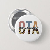 Badge Rond 5 Cm OTA Offres d'aide en ergothérapie (Devant & derrière)