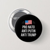 Badge Rond 5 Cm OTAN - Anti Poutine - Anti Trump - (Devant & derrière)