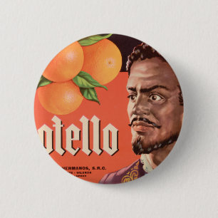 Badge Rond 5 Cm Otello Orange Étiquette