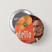Badge Rond 5 Cm Otello Orange Étiquette (Devant & derrière)