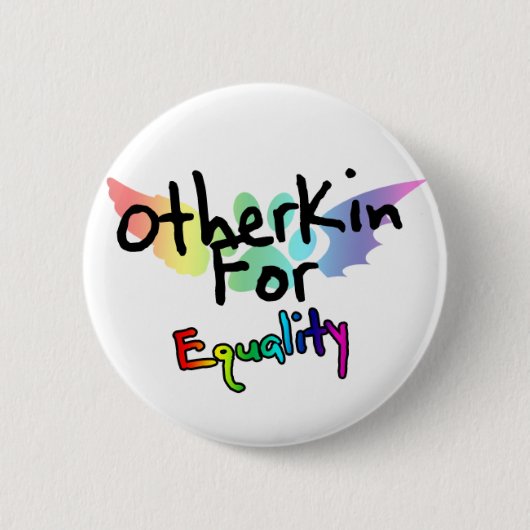 Badge Rond 5 Cm Otherkin pour le bouton d'égalité (Devant)