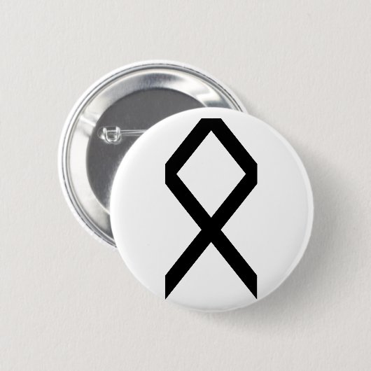 BADGE ROND 5 CM OTHILA RUNE (Devant & derrière)