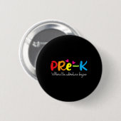 Badge Rond 5 Cm Où commence l'aventure (Devant & derrière)