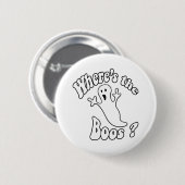 Badge Rond 5 Cm Où est hue ? (Devant & derrière)
