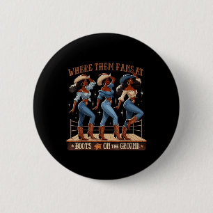 Badge Rond 5 Cm Où sont ces fans avec des bottes sur le sol en lig