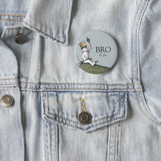 Badge Rond 5 Cm Où sont les choses sauvages | Frère à être (En situation)