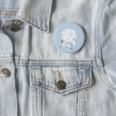 Badge Rond 5 Cm Où Sont Les Choses Sauvages | Lune et étoiles (En situation)