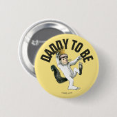 Badge Rond 5 Cm Où sont les choses sauvages | Papa à être (Devant & derrière)