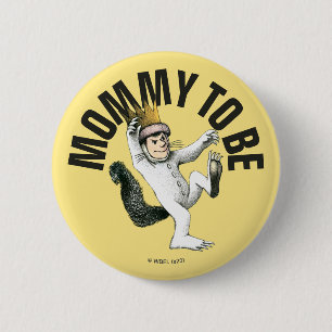 Badge Rond 5 Cm Où sont les monstres ?   Maman en devenir