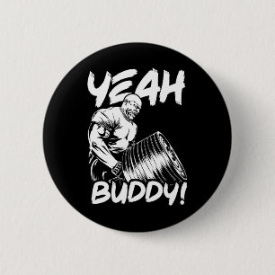Badge Rond 5 Cm Ouais Buddy - Ronnie Coleman T-bar Row - Gym Motiv