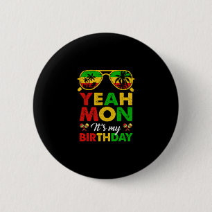 Badge Rond 5 Cm Ouais Mon Jamaïcain Jamaïque Fête d'anniversaire F