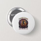 Badge Rond 5 Cm Oublie les bonbons, donne-moi simplement un chat H (Devant & derrière)