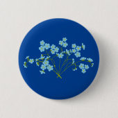 Badge Rond 5 Cm Oublie-moi pas bleu (Devant)