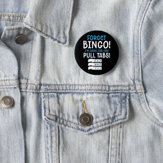 Badge Rond 5 Cm Oublier Bingo Lucky Tab (En situation)