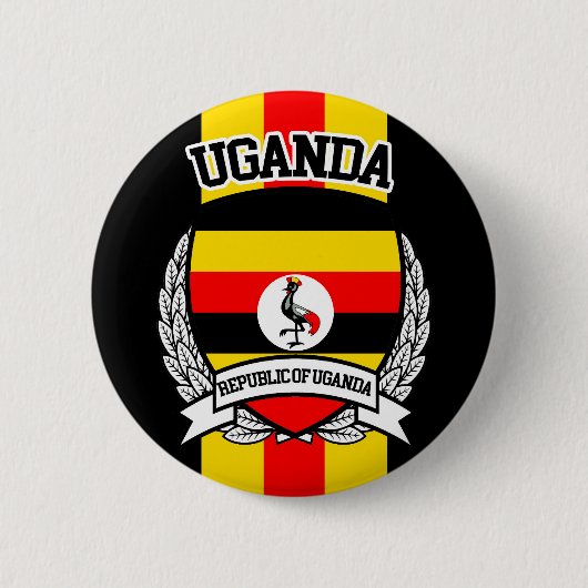 Badge Rond 5 Cm Ouganda (Devant)
