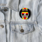 Badge Rond 5 Cm Ouganda (En situation)