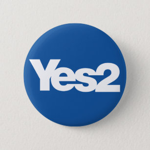 Badge Rond 5 Cm Oui 2 Ecossais écossais de référendum pour