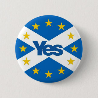 Badge Rond 5 Cm Oui à l'Européen indépendant Ecosse