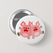 Badge Rond 5 Cm OUI ! ! Bouton Bouton de cochons de dessin mignon (Devant & derrière)