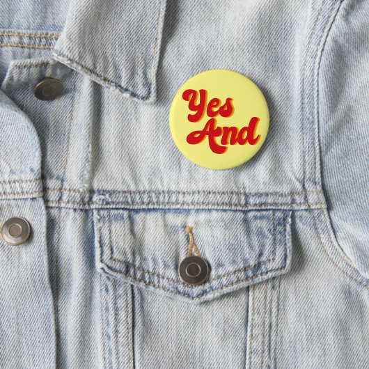 Badge Rond 5 Cm Oui Et La Troupe Comédie D'improvisation (En situation)