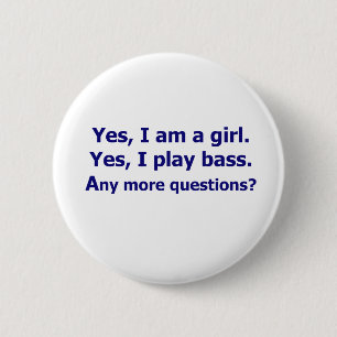 Badge Rond 5 Cm Oui je suis une perche de jeu des textes de fille