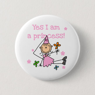 Badge Rond 5 Cm Oui je suis une princesse