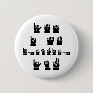 Badge Rond 5 Cm Oui je vous ignore © de #USAPatriotGraphics d'ASL