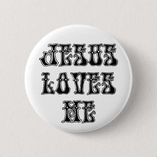Badge Rond 5 Cm Oui ! Jésus m'aime ! (Devant)