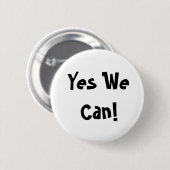 Badge Rond 5 Cm Oui nous pouvons ! (Devant & derrière)