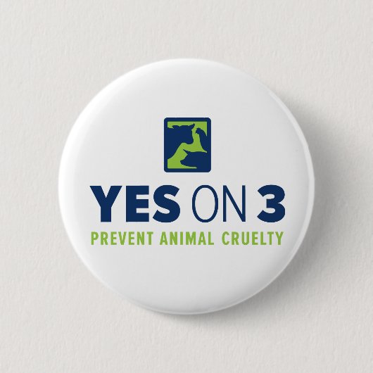 Badge Rond 5 Cm Oui sur 3 ! Bouton (Devant)