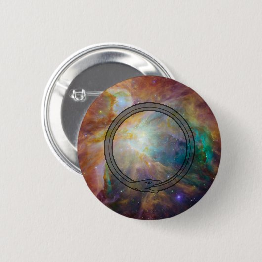 Badge Rond 5 Cm Ouroboros (Devant & derrière)