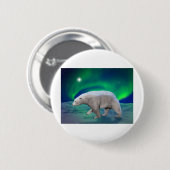 Badge Rond 5 Cm Ours blanc (Devant & derrière)