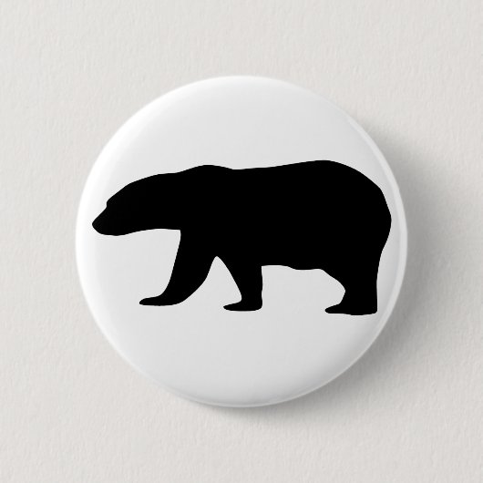 Badge Rond 5 Cm Ours blanc (Devant)