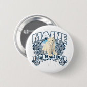 Badge Rond 5 Cm Ours blanc Maine (Devant & derrière)